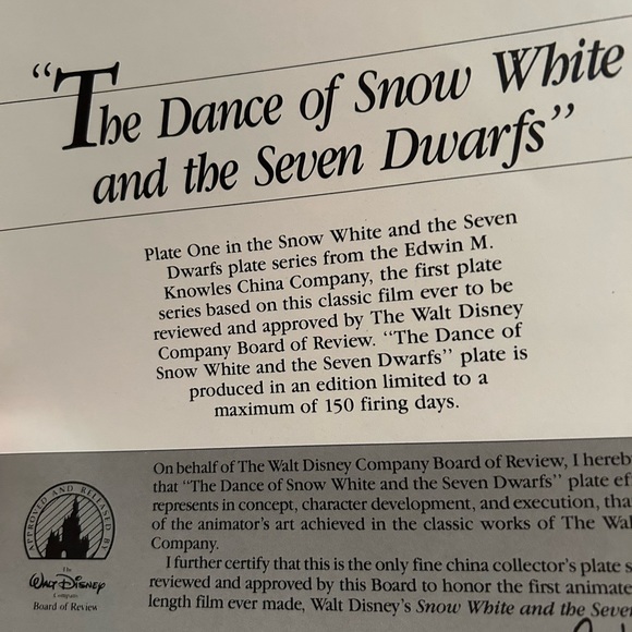 Disney Snow White decor plate - Picture 6 of 6